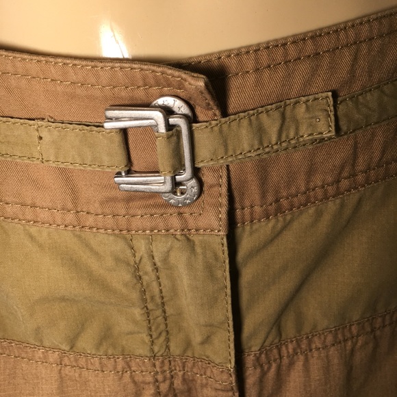 Oilily Khaki 2 Tone Brown Earthy Skirt 6 (36) - Picture 3 of 8